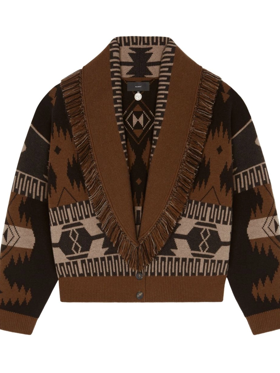 Cheap patterned-jacquard Women cardigan Alanui 0726